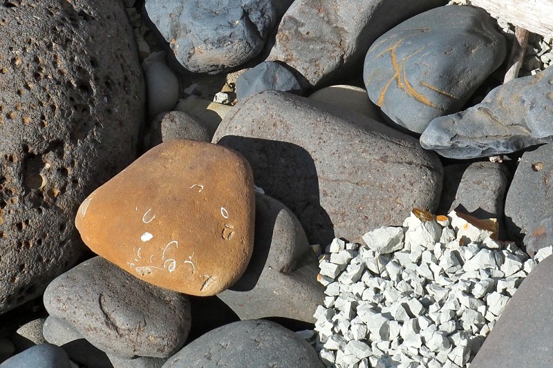 Small rocks on beach