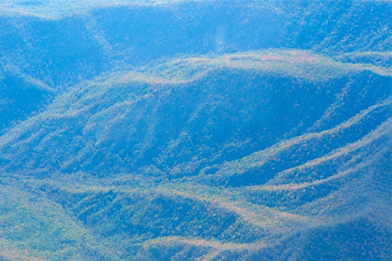 Forested Mountain Ridges and Valleys
