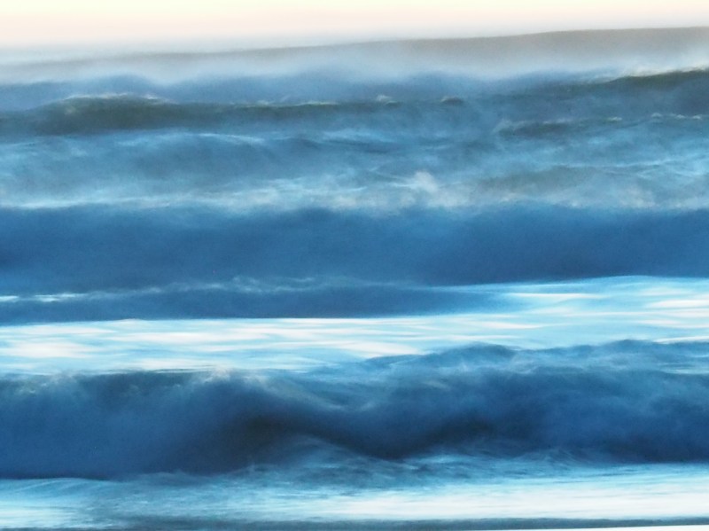 silky blue surf