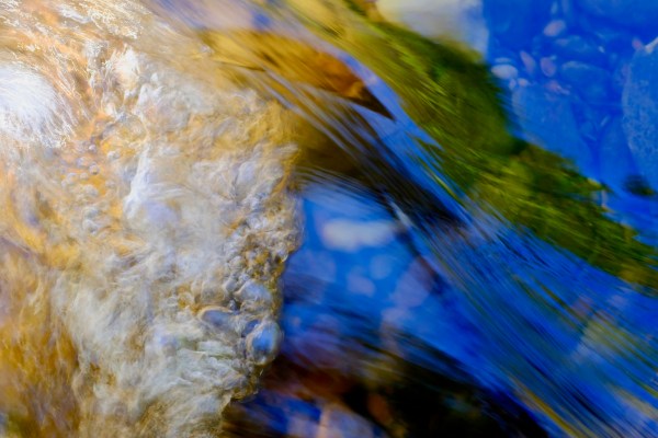 colorful riffle in river