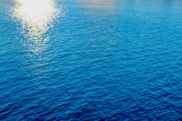 sun reflected in river